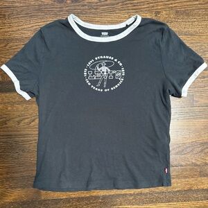 Levi's Black Contrast Ringer Tee